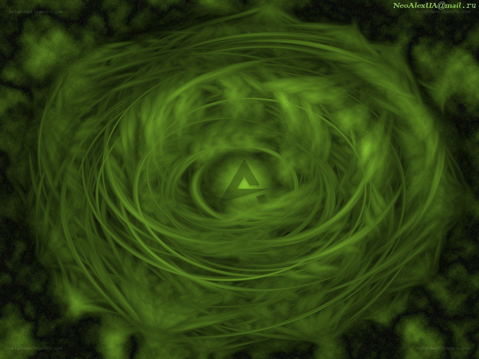 green spiral vortex