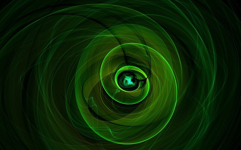 Green Spiral Vortex — Hypnotic