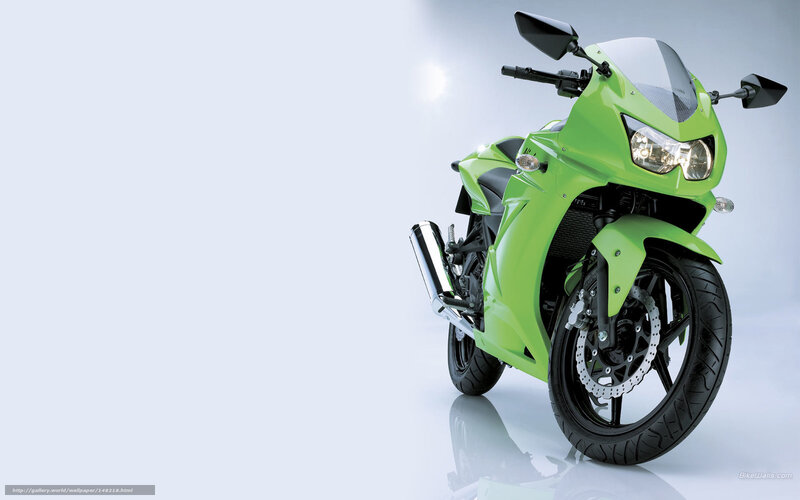 Green Sport Motorcycle — Clean, Modern