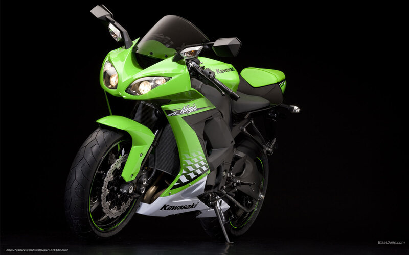 Green Sport Motorcycle — Dramatic, Photograph, Headlight