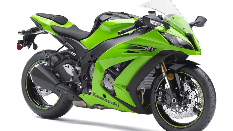 Green Sport Motorcycle — Lime Green, Neutral, Photograph, Seat