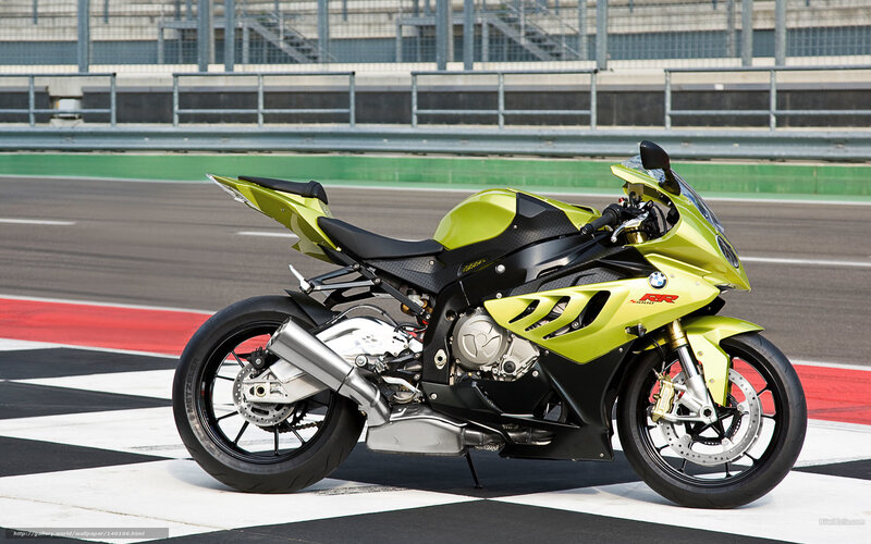 Green Sport Motorcycle — Lime Green