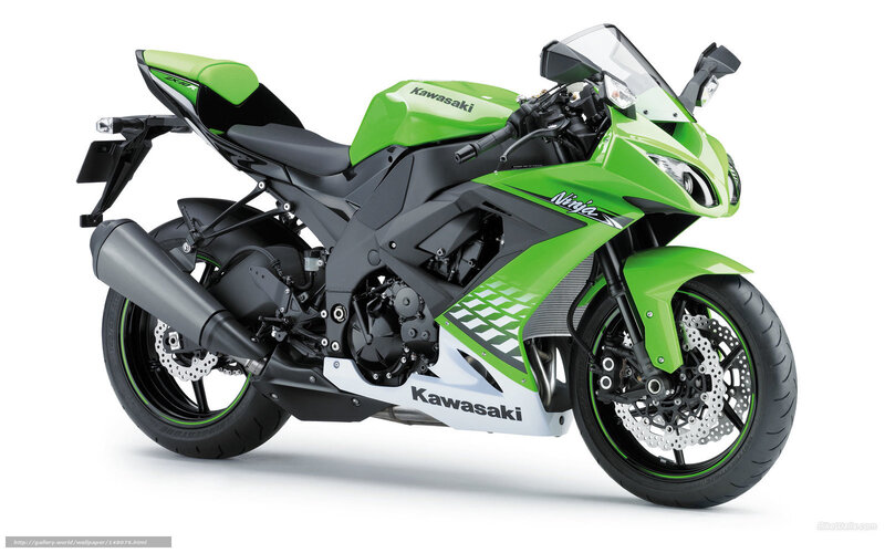 Green Sport Motorcycle — Neutral, Photograph, Seat, Exhaust