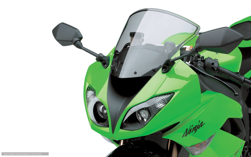 Green Sport Motorcycle — Neutral, Photograph, Windshield, Headlights
