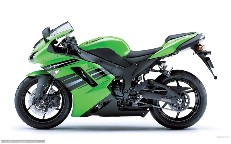 Green Sport Motorcycle — Neutral, Photograph, Windshield, Seat
