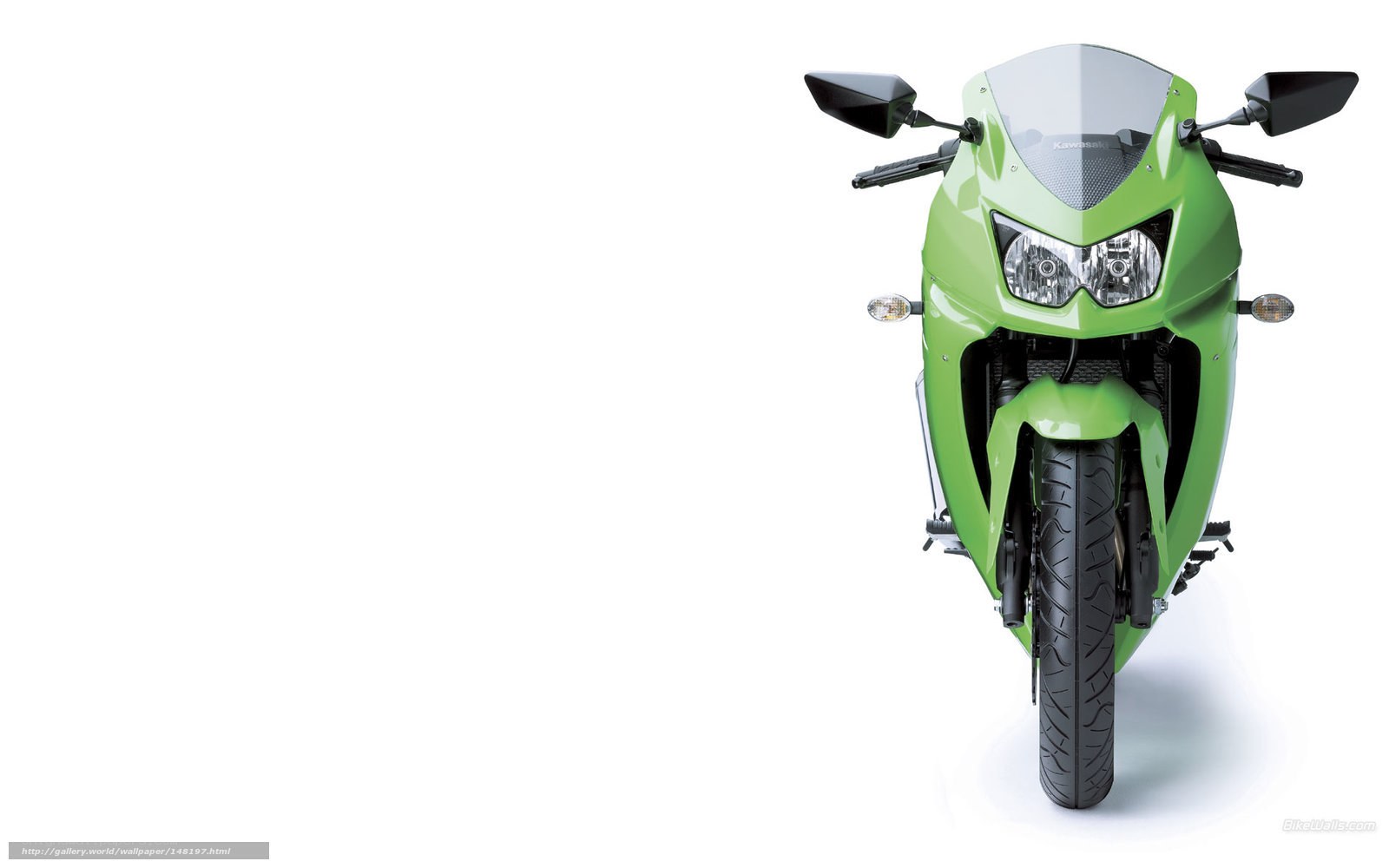 green sport motorcycle