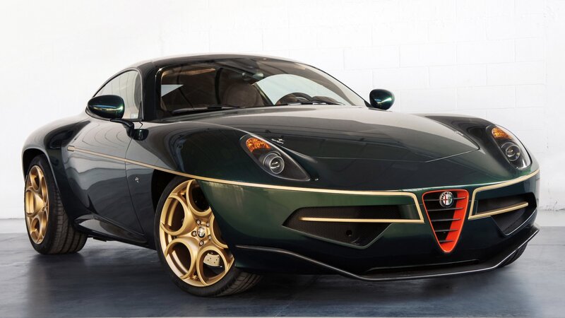 Green Sports Car — Black, Neutral