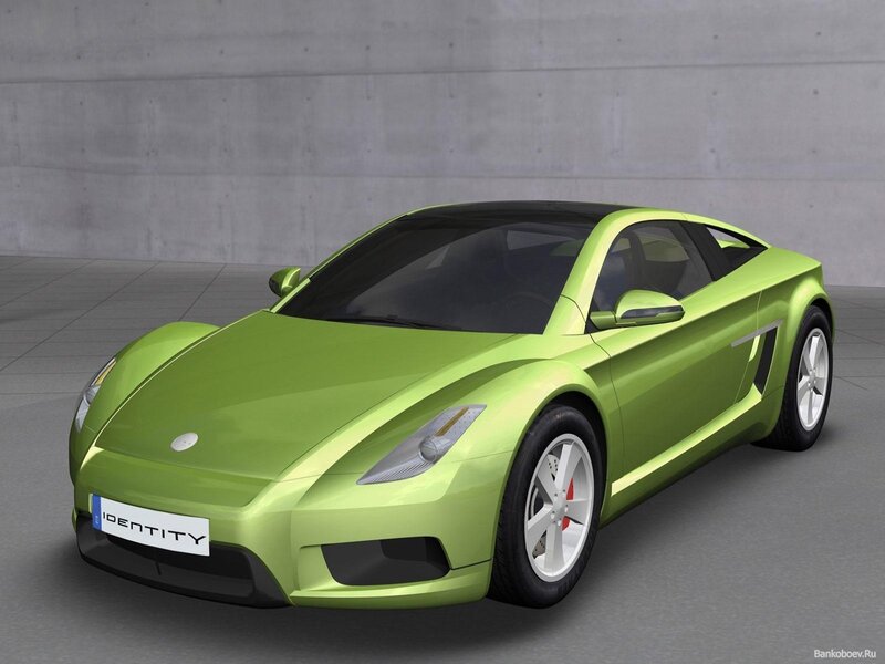 Green sports car concept