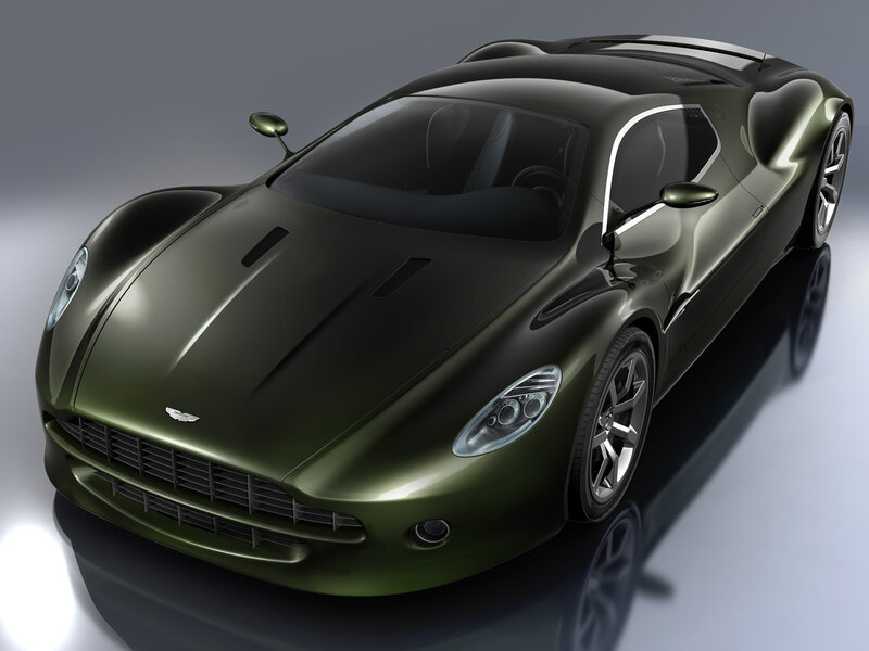 green sports car concept