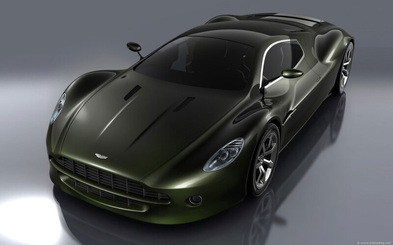 green sports car concept