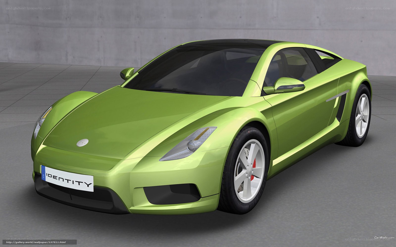 Green sports car concept