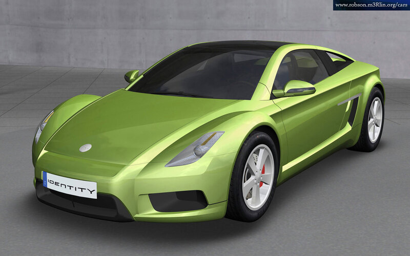 Green sports car concept