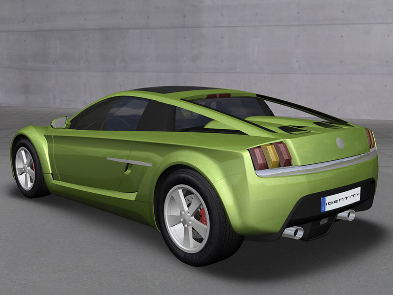 green sports car concept