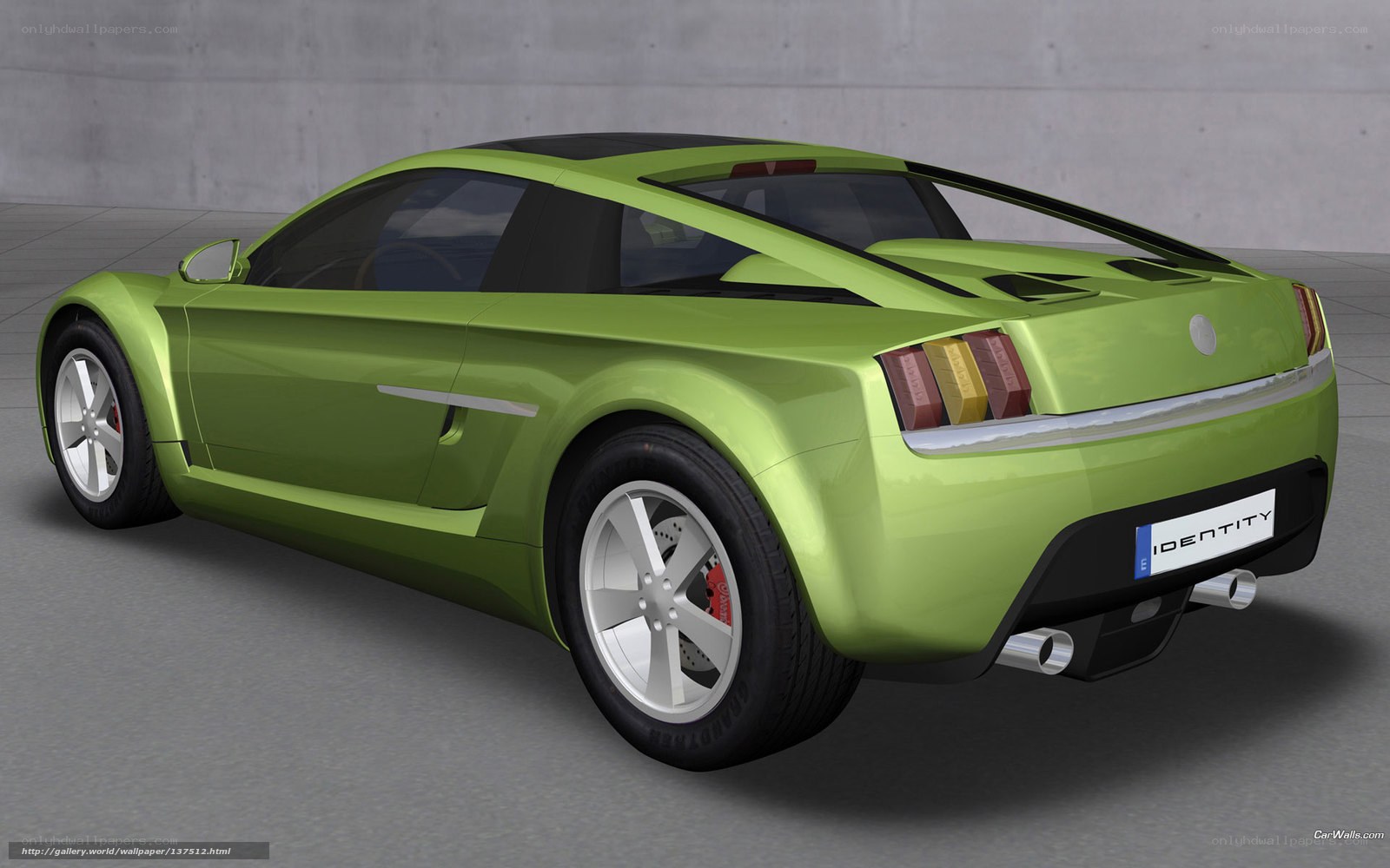 green sports car concept