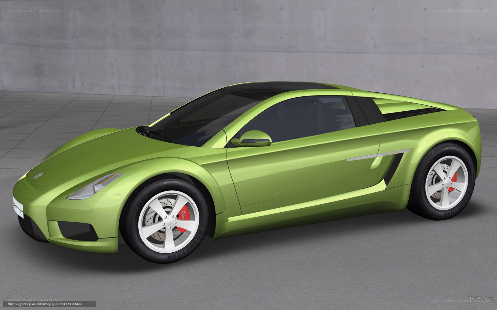 green sports car concept
