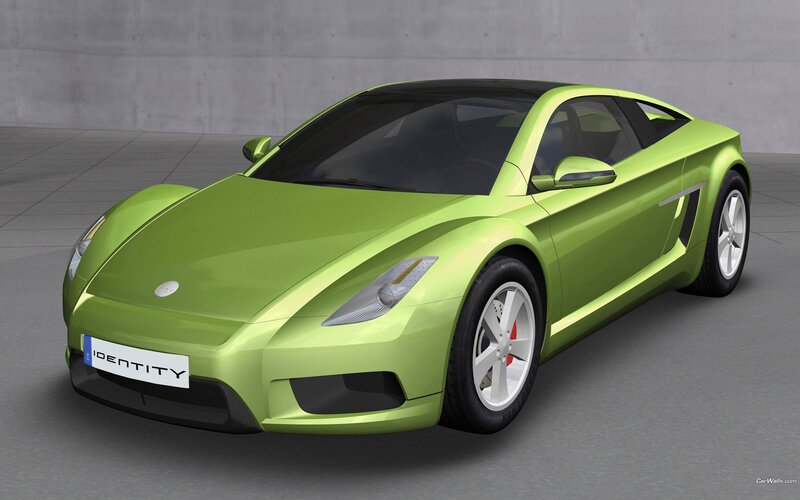 green sports car concept
