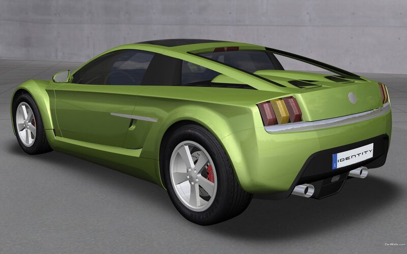 green sports car concept