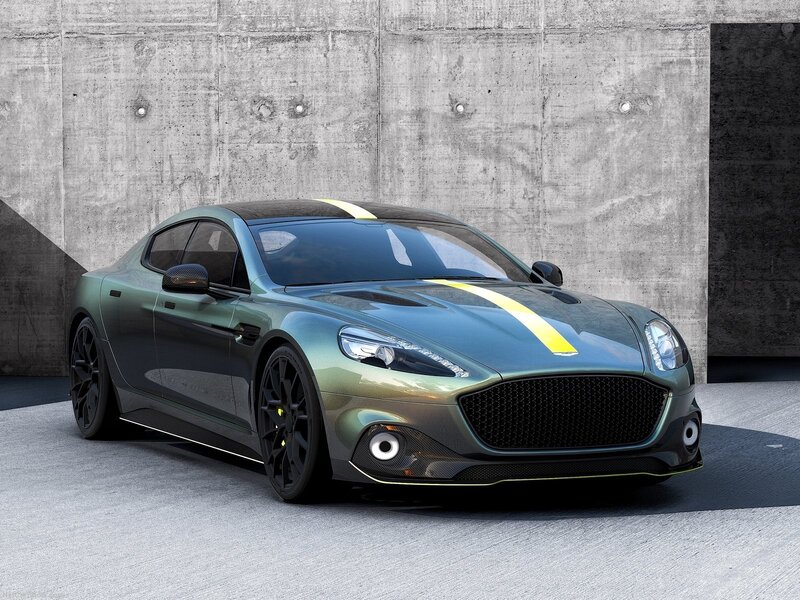Green Sports Car — Dramatic, 3d Render, Concrete Wall