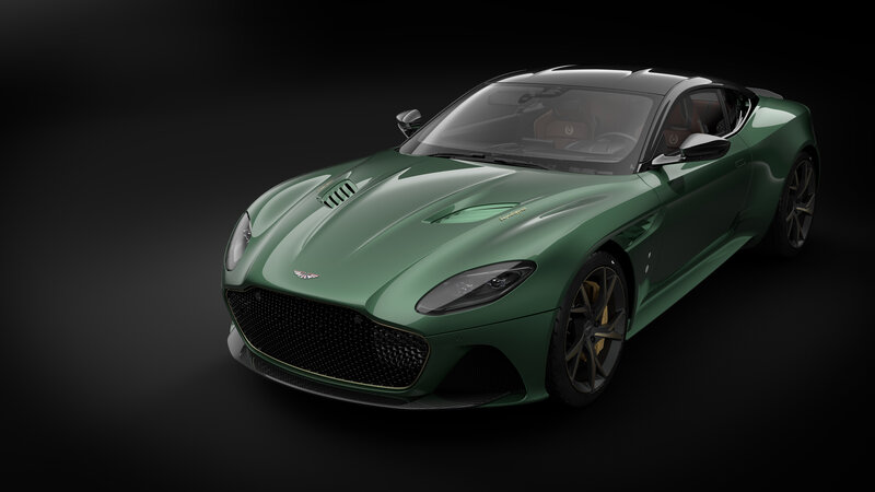 Green Sports Car — Dramatic, 3d Render, Grille