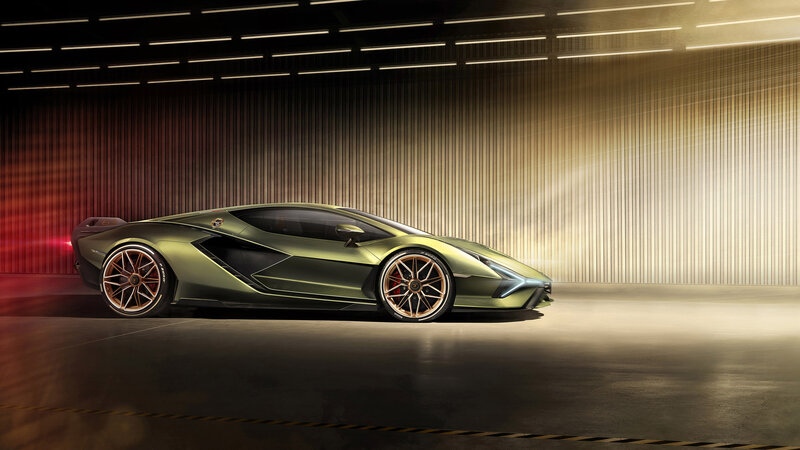 Green Sports Car — Dramatic, 3d Render, Wheels