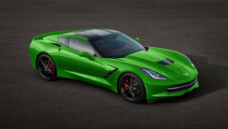 Green Sports Car — Dramatic, Photograph, Black Wheels