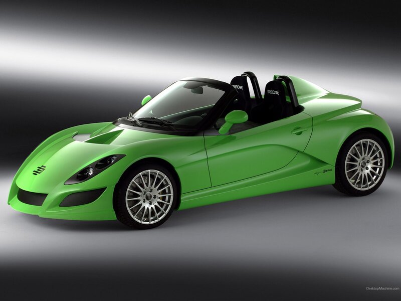 Green Sports Car — Dramatic, Photograph, Car Seat, Wheel
