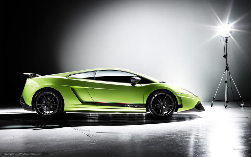 Green Sports Car — Dramatic, Photograph, Studio Light