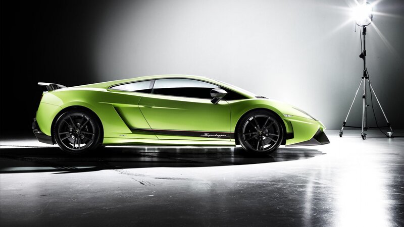 Green Sports Car — Dramatic, Photograph, Studio Light, Tripod