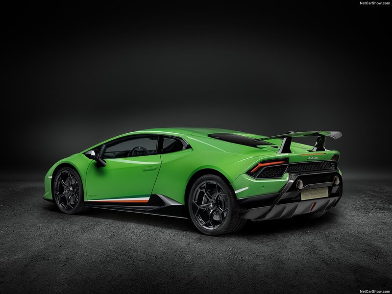 Green Sports Car — Dramatic, Photograph, Tire, Rear Wing