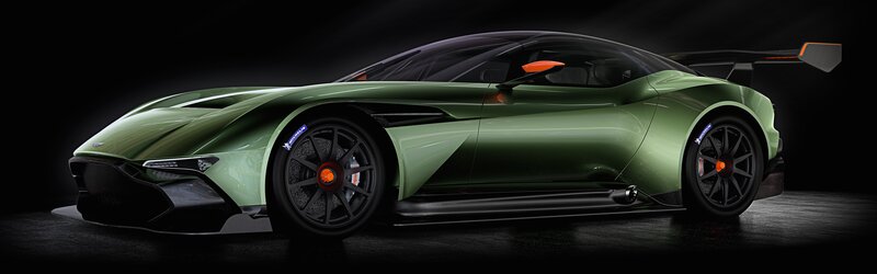 Green Sports Car — Dramatic, Photograph, Tire, Wing