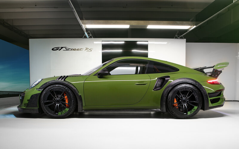 Green Sports Car — Dramatic, Photograph, Wall