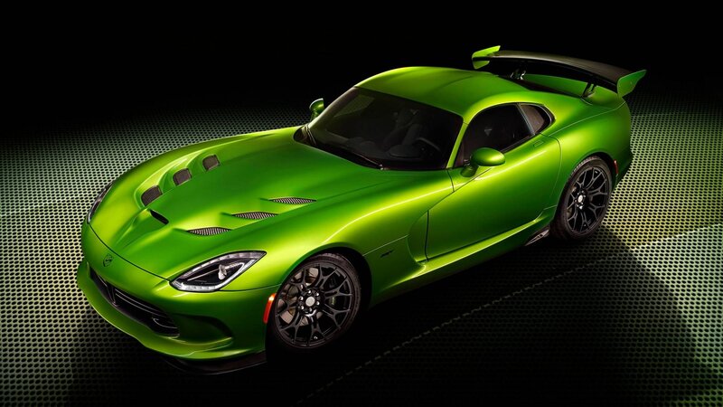 Green Sports Car — Dramatic, Photograph, Wing