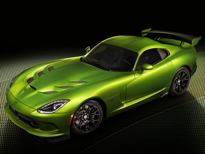 Green Sports Car — Dramatic, Photograph, Wings