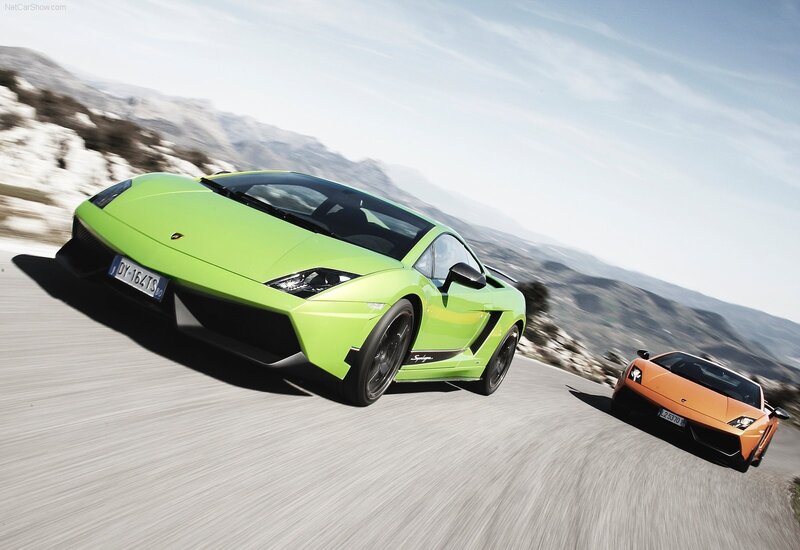 Green Sports Car — Dynamic, Afternoon, Photograph, Sports Cars