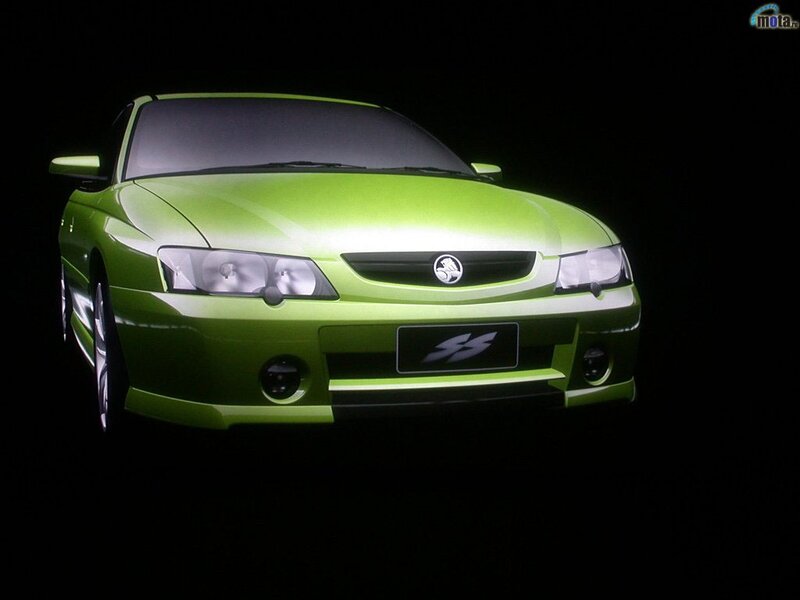 green sports car front view