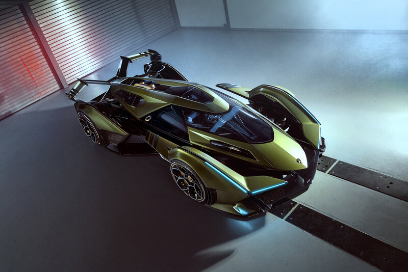 Green Sports Car — Gold
