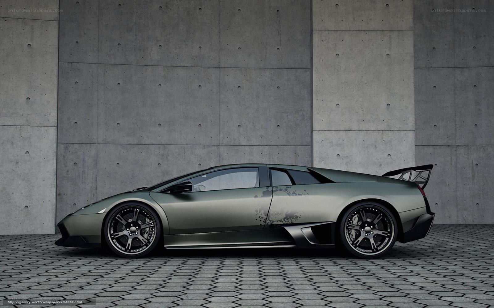 green sports car in concrete setting