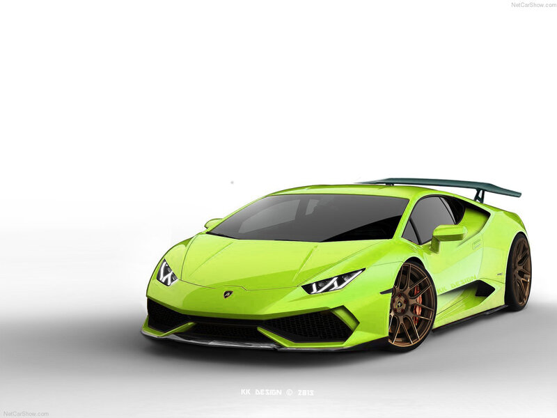 Green Sports Car — Lime Green, Dynamic, 3d Render, Tire