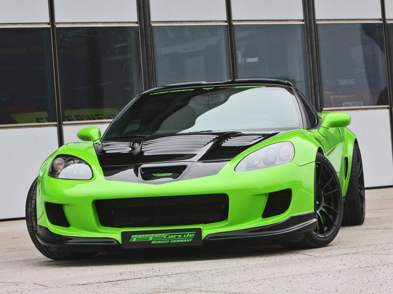 Green Sports Car — Lime Green, Neutral, Photograph, Building, Windows