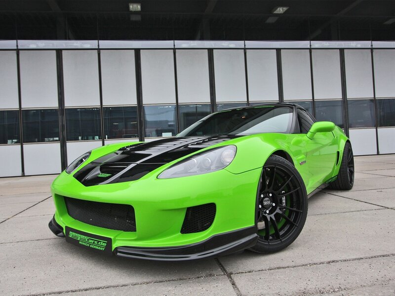 Green Sports Car — Lime Green, Neutral, Photograph