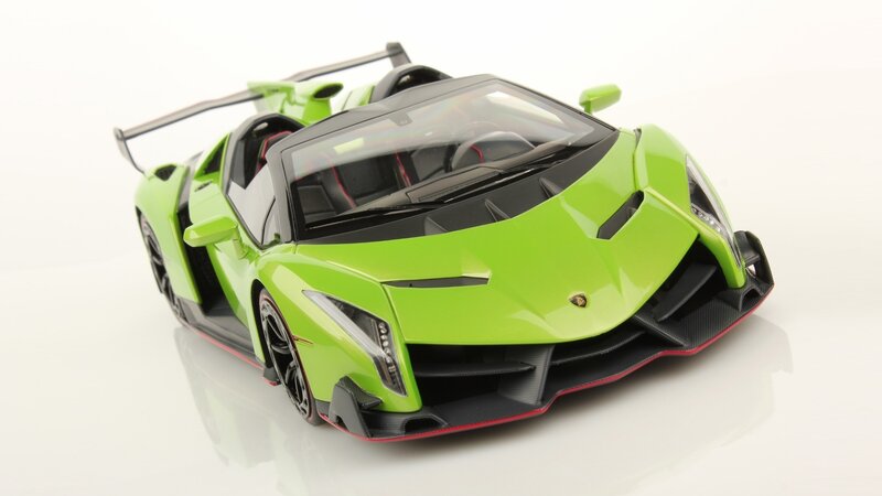 Green Sports Car Model