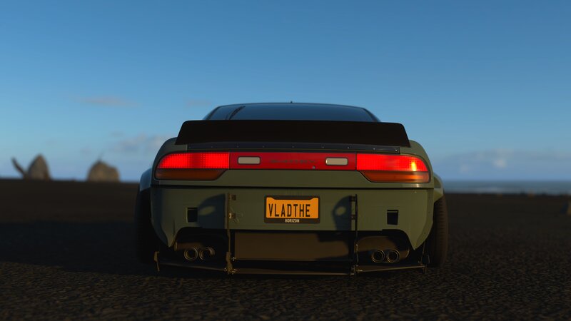 Green Sports Car — Serene, Sunset, 3d Render