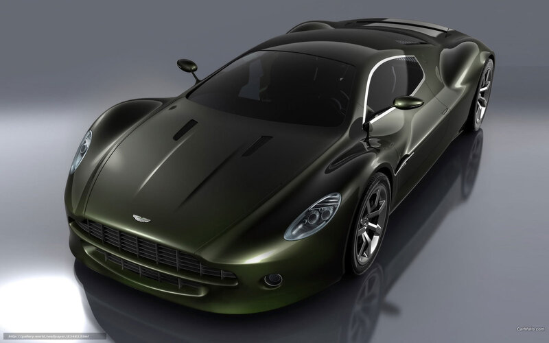green sports car