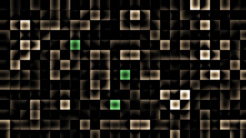 Green Squares on Grid