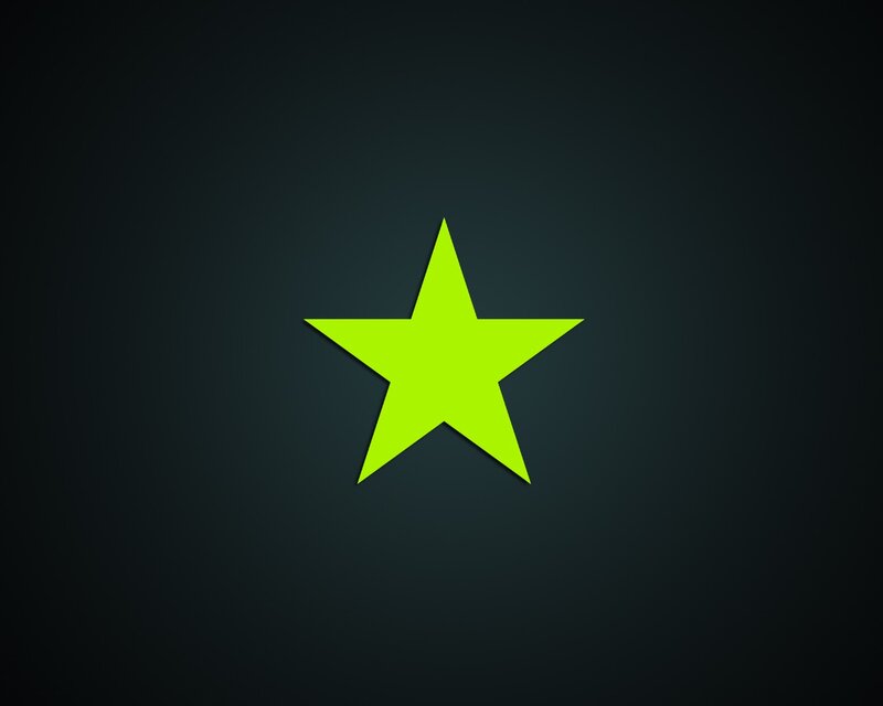green star on dark background