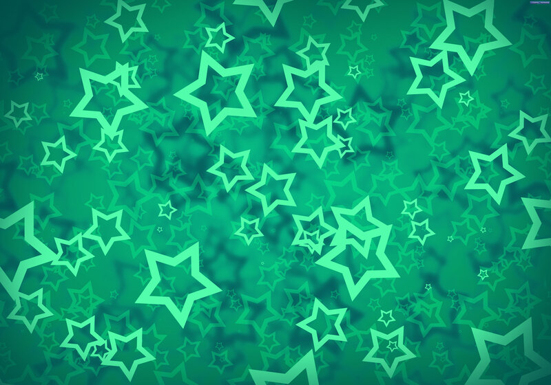 green star pattern background