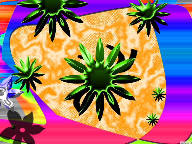 Green Star-shaped Flowers — Vibrant