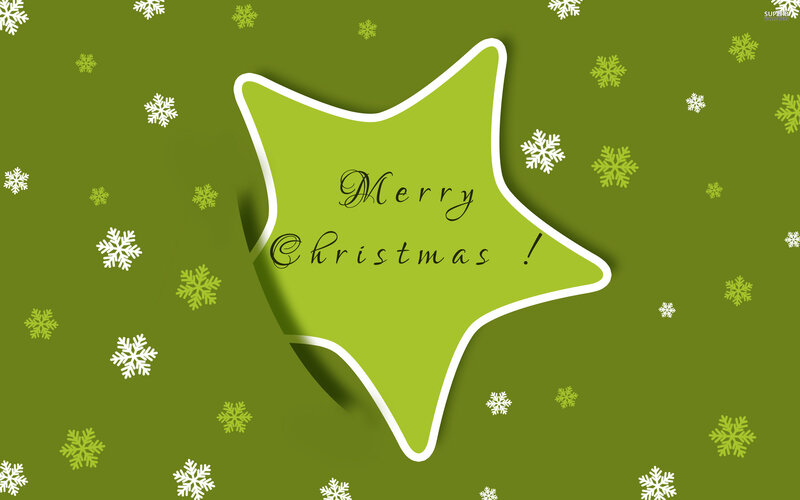 Green Star with Text