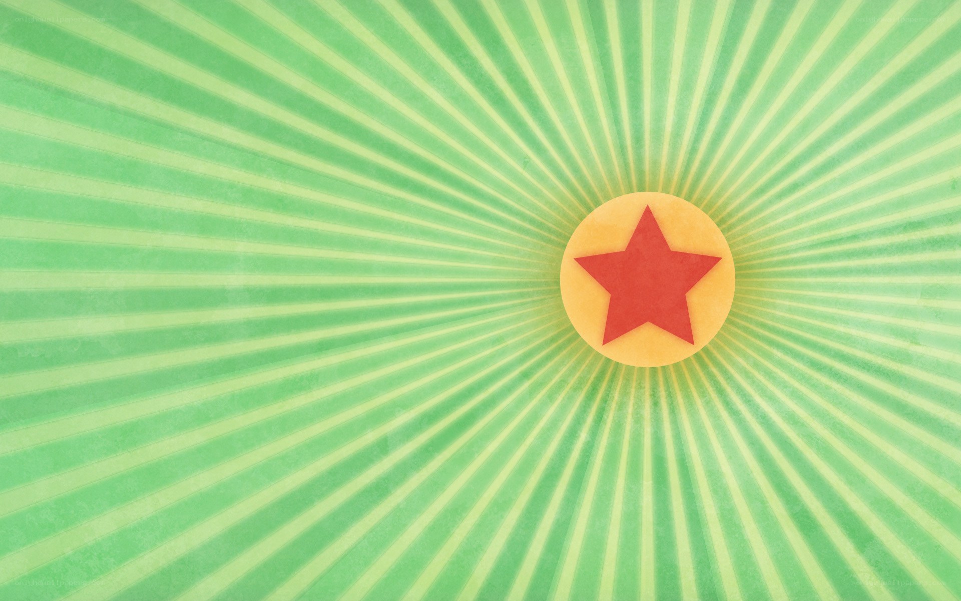 green starburst background