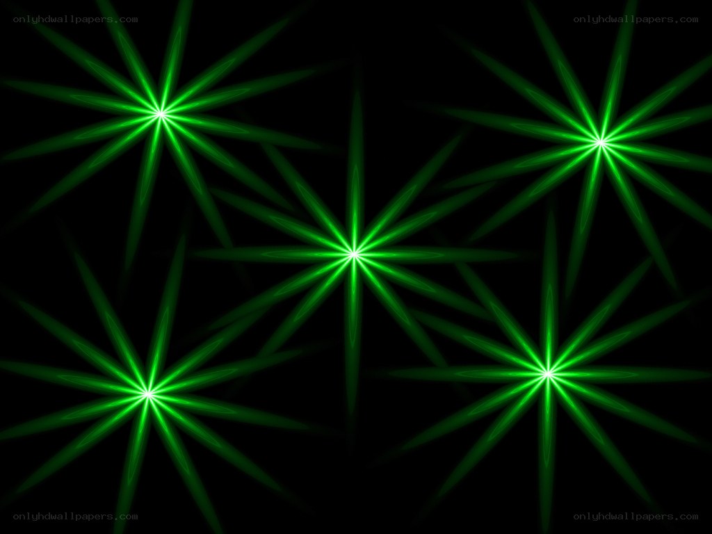 green starburst lights